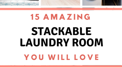 15 Functional Stackable Laundry Room Ideas