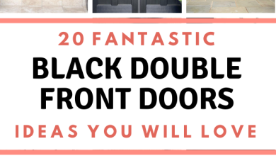 20 Bold And Stylish Black Double Front Doors You Should See