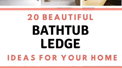 20 Functional Yet Stylish Bathtub Ledge Ideas