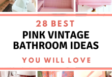 28 Beautiful Pink Vintage Bathroom Ideas You Need To See