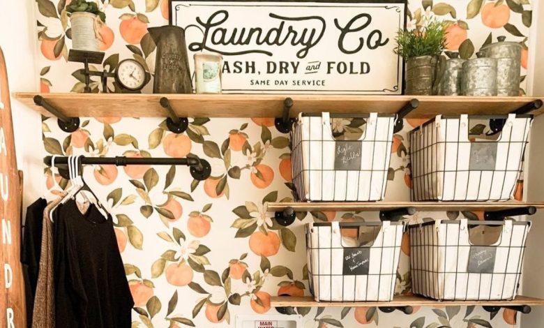 30 Functional Yet Stylish Laundry Room Shelving Ideas